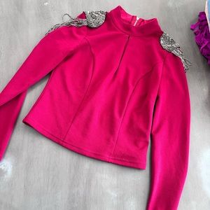 Crop top long sleeve top
